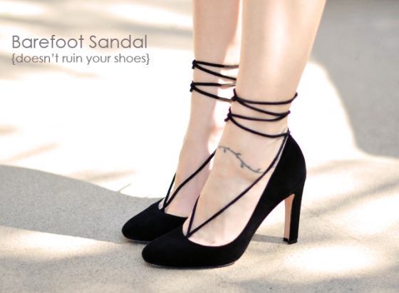 lace up heels DIY barefoot sandals
